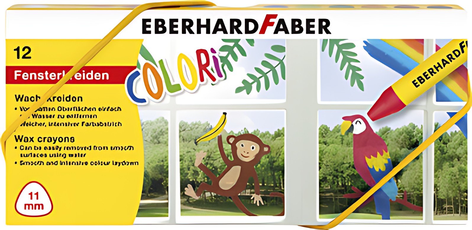 EBERHARD FABER Craie de cire pour vitre, boîte carton de 12