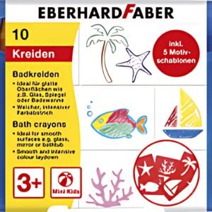 EBERHARD FABER Craie pour le bain Mini Kids, étui de 10