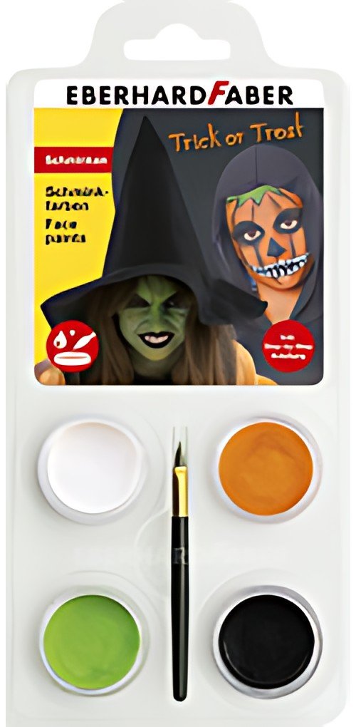 EBERHARD FABER Kit maquillage Halloween Citrouille/sorcière