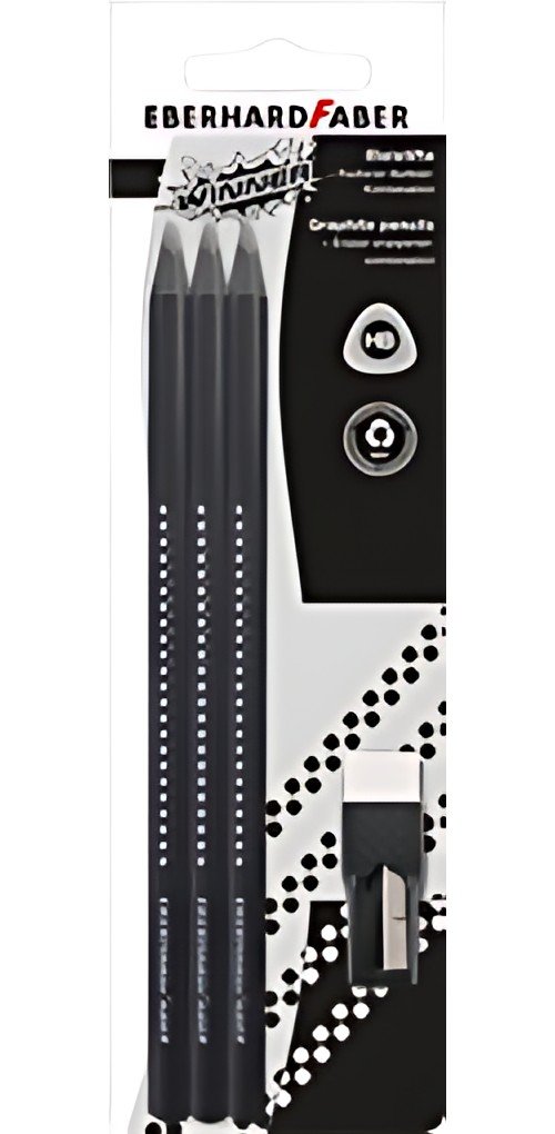EBERHARD FABER Kit crayon de papier WINNER, HB, noir