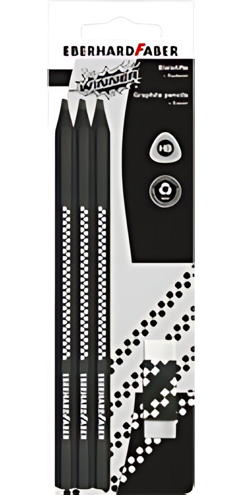 EBERHARD FABER Kit crayon de papier WINNER, HB, noir