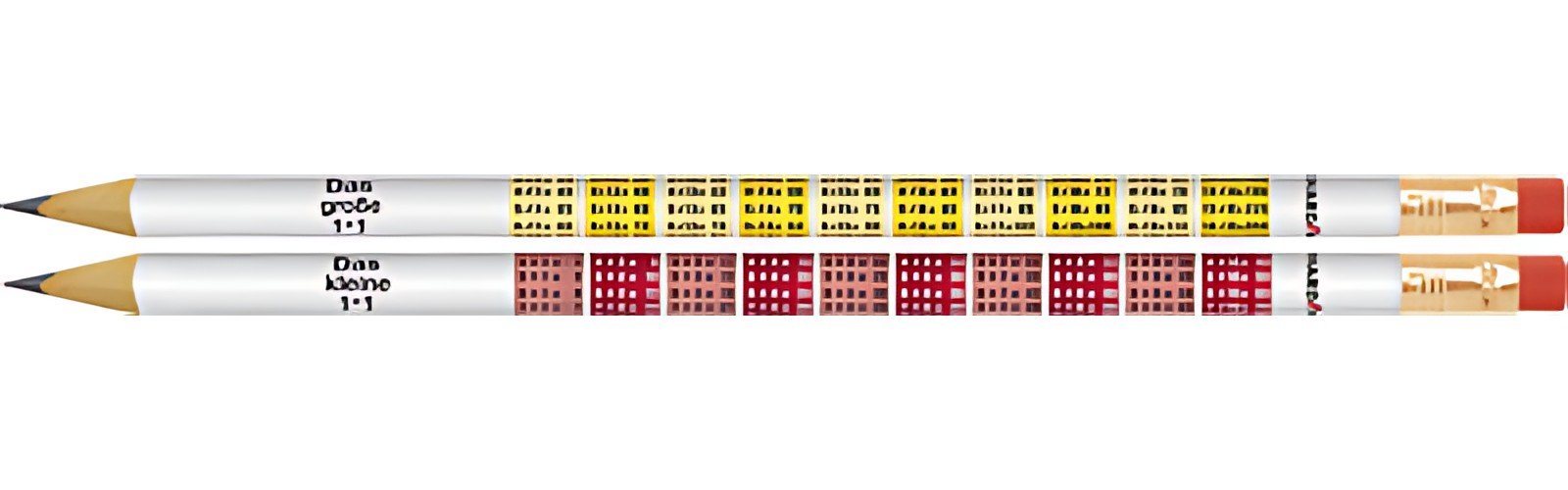 EBERHARD FABER Crayon de papier 1 x 1, avec gomme, B