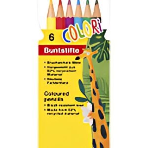 EBERHARD FABER Crayon de couleur COLORI, étui carton de 6