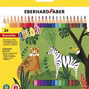 EBERHARD FABER Crayon de couleur COLORI, étui carton de 24