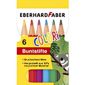 EBERHARD FABER Crayon de couleur COLORI, court, étui de 6