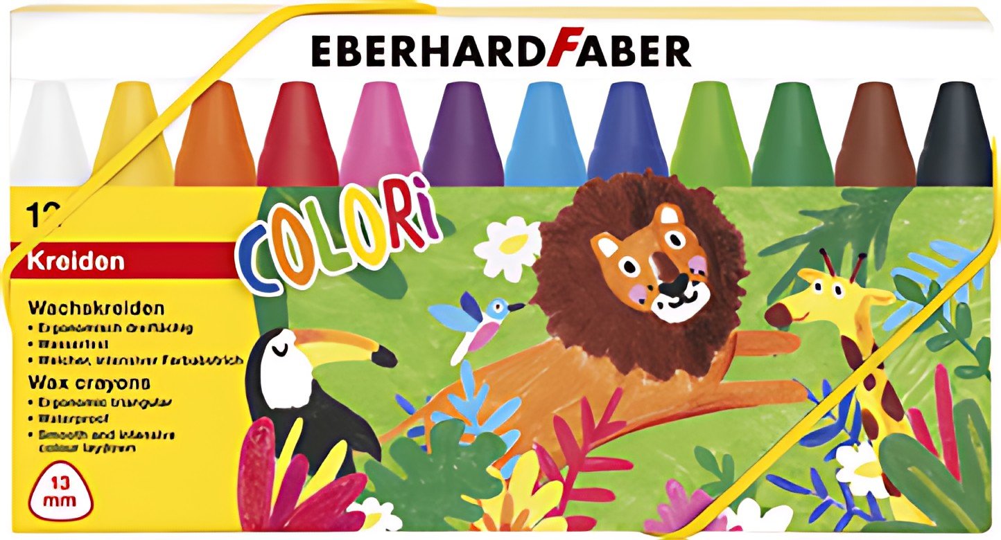 EBERHARD FABER Craie de cire COLORI, boîte en carton de 12
