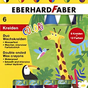 EBERHARD FABER Craie de cire double COLORI, étui de 6