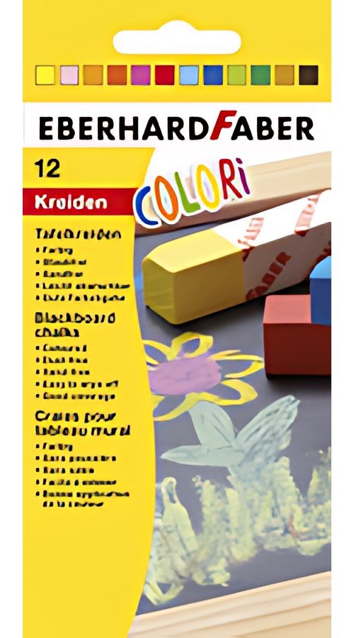 EBERHARD FABER Craie pour tableau noir COLORI, assorti