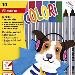 EBERHARD FABER Feutre double COLORI, étui carton de 10