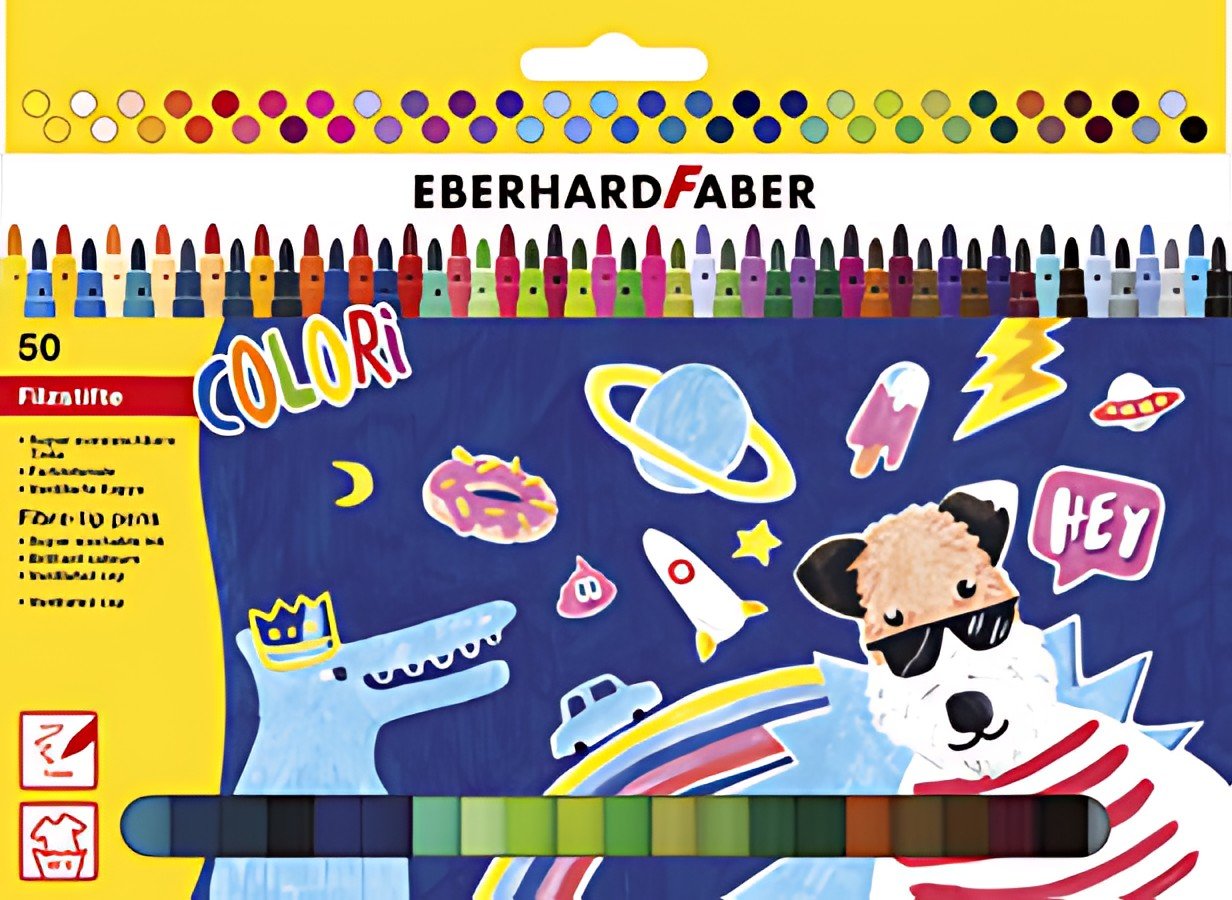 EBERHARD FABER Feutre COLORI, étui en carton de 50