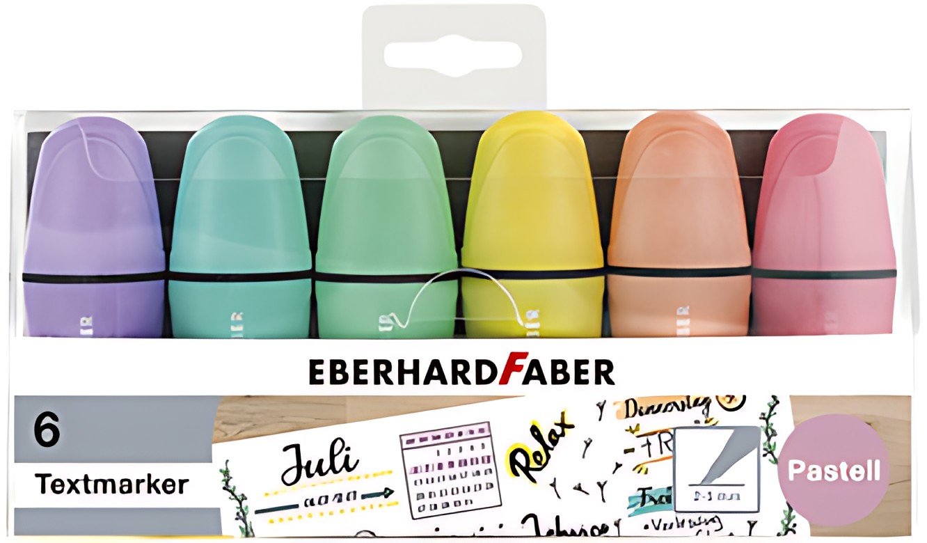EBERHARD FABER Surligneur Mini Pastel, étui de 6