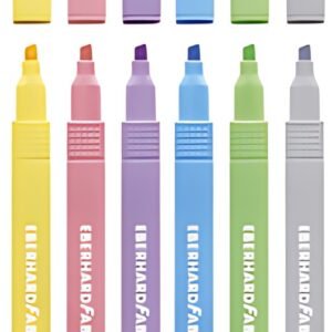 EBERHARD FABER Surligneur Slim, étui de 6, couleurs pastel
