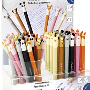 EBERHARD FABER Stylo encre gel Animal Erase it! présentoir