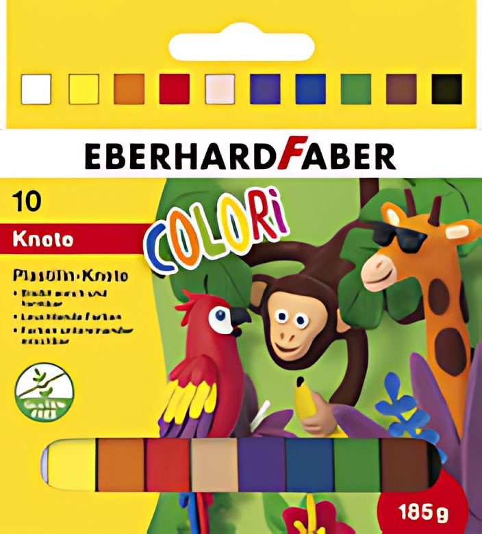 EBERHARD FABER Pâte à modeler COLORI, étui carton de 10