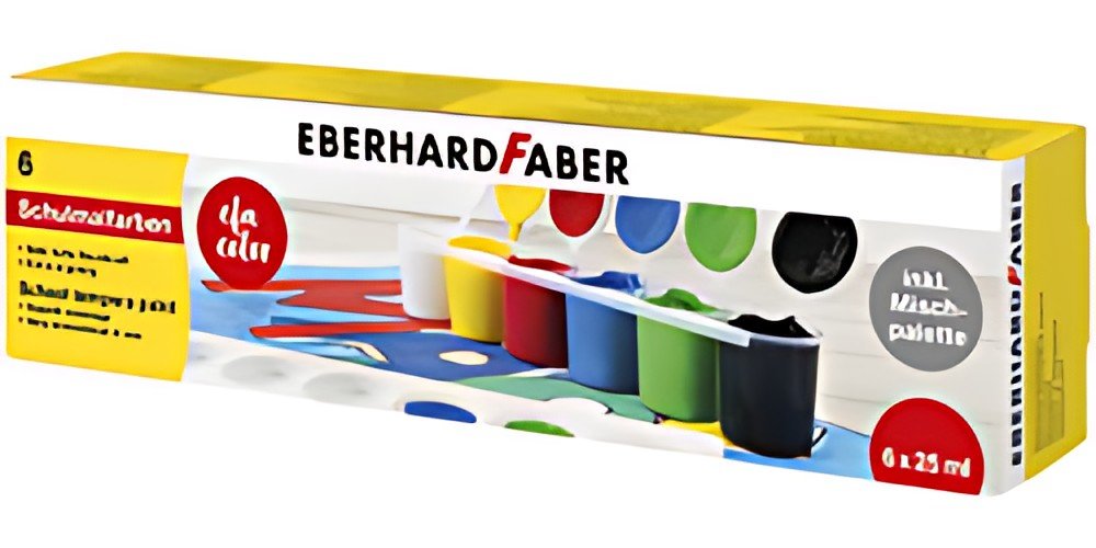 EBERHARD FABER Peinture pour l'école EFA Color, étui de 6