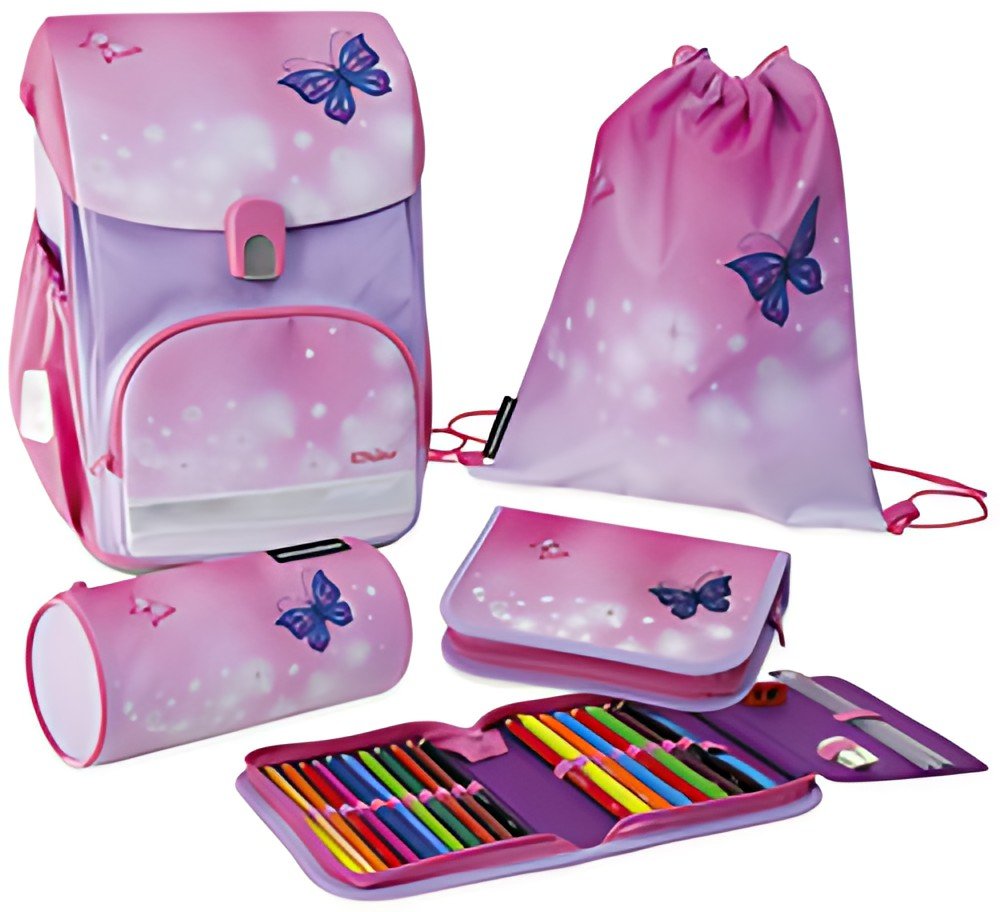 EBERHARD FABER Kit cartable EFAlino Papillon II, 4 pièces
