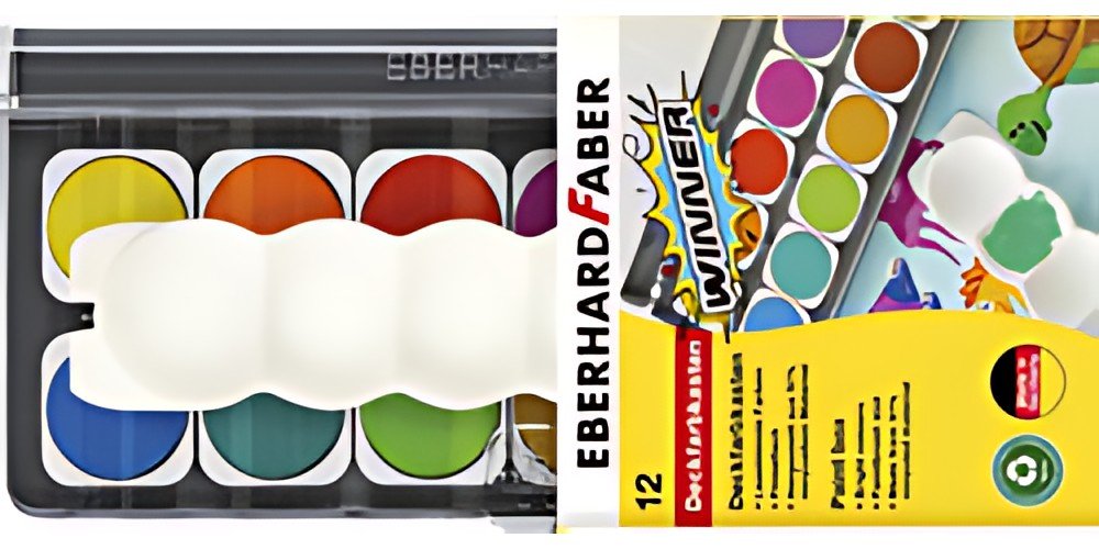 EBERHARD FABER Boîte de peinture WINNER, 12 couleurs