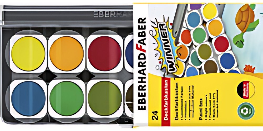 EBERHARD FABER Boîte de peinture WINNER, 24 couleurs