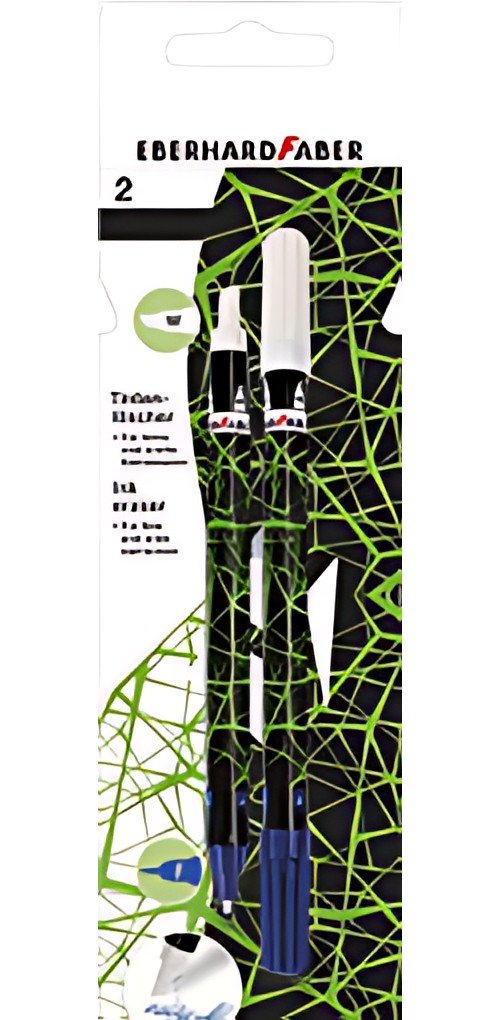 EBERHARD FABER Effaceur, blister de 2, vert fluo / noir
