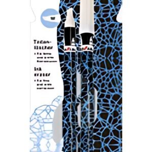 EBERHARD FABER Effaceur, blister de 2, bleu fluo / noir