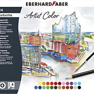 EBERHARD FABER Crayon aquarellable Artist Color, étui de 24