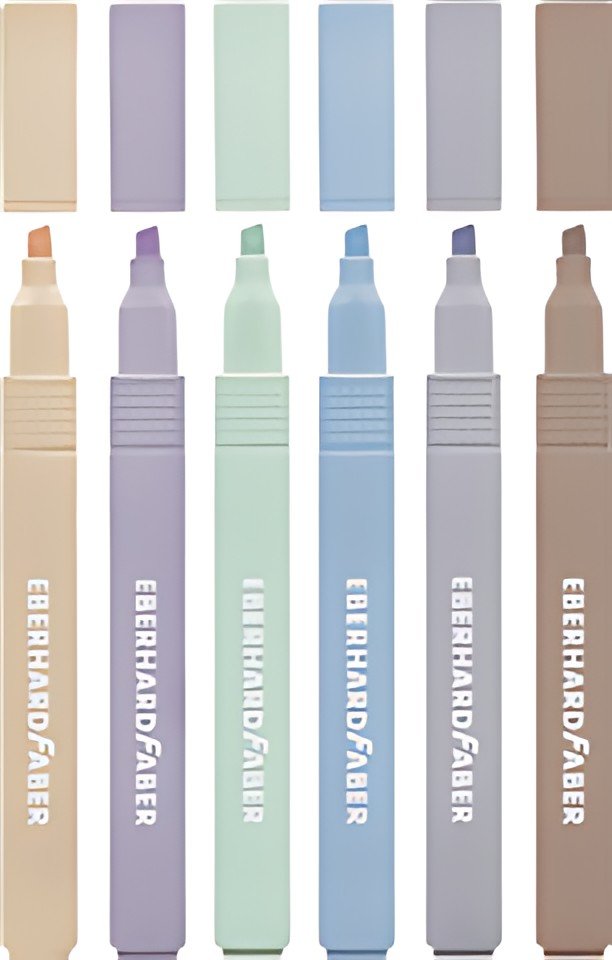 EBERHARD FABER Surligneur Slim, étui de 6, naturel
