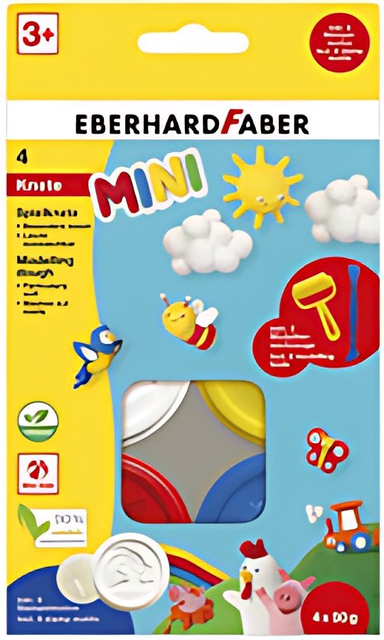 EBERHARD FABER Kit pâte à modeler Mini Kids, tons de base