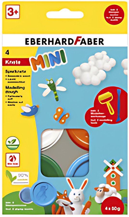 EBERHARD FABER Kit pâte à modeler Mini Kids, tons spéciaux