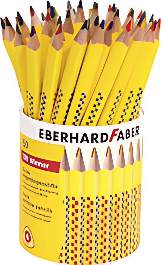 EBERHARD FABER Crayon arc-en-ciel TRI WINNER, pot de 50