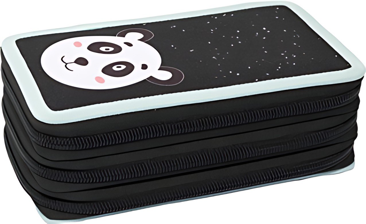 EBERHARD FABER Étui scolaire Triple Decker Panda, 36 pièces
