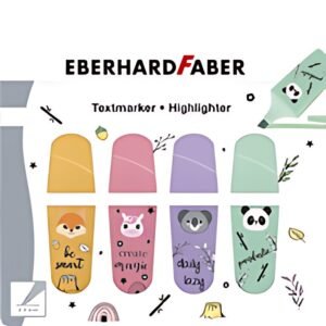 EBERHARD FABER Surligneur Mini Animal, étui en carton de 4
