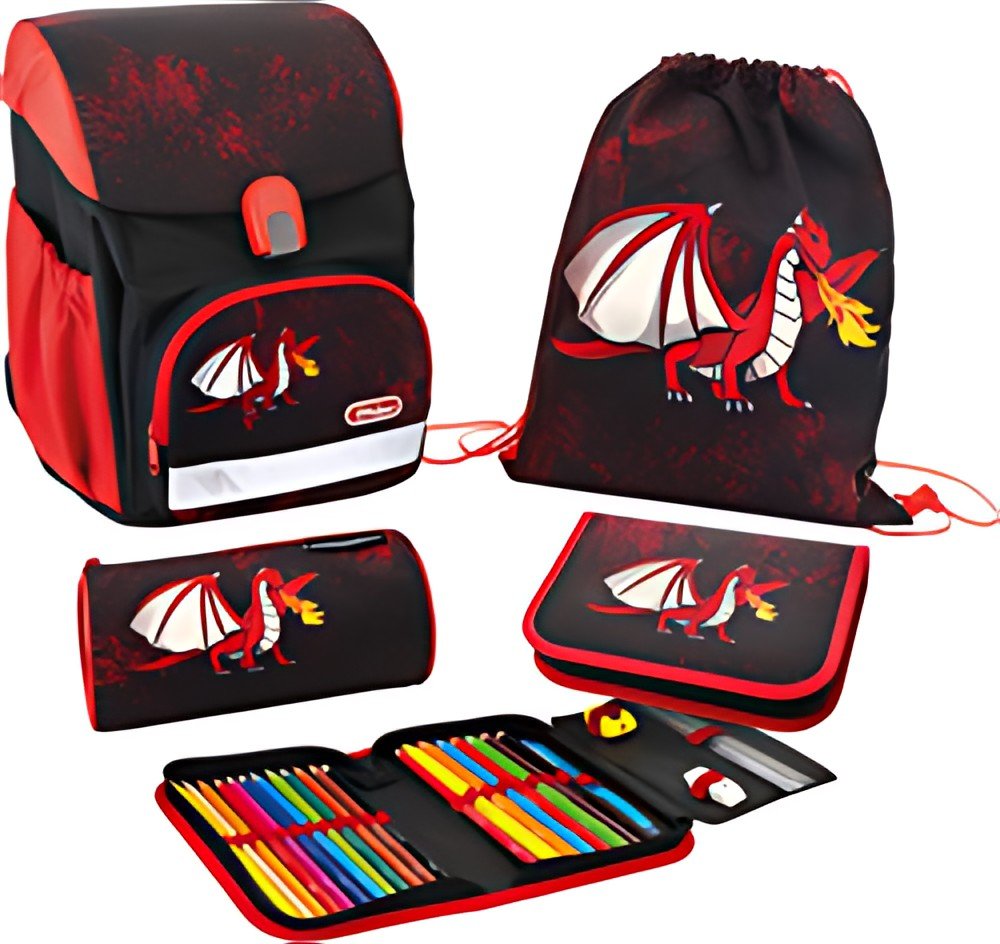 EBERHARD FABER Kit cartable EFAlino Dragon, 4 pièces