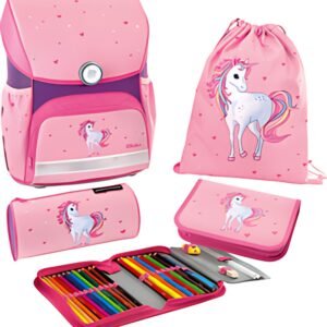EBERHARD FABER Kit cartable EFAlino Licorne, 4 pièces