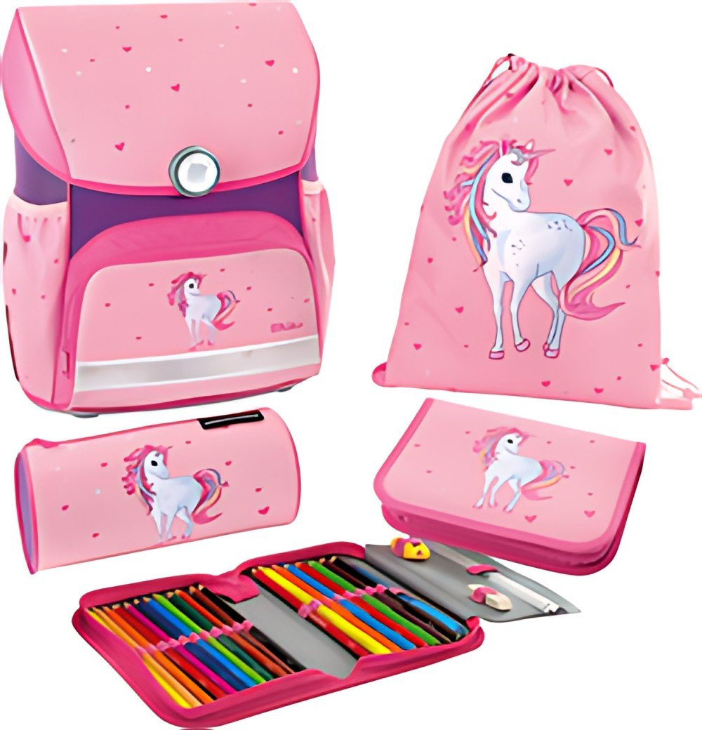 EBERHARD FABER Kit cartable EFAlino Licorne, 4 pièces