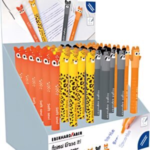 EBERHARD FABER Stylo Animal Erase it!, présentoir de 36