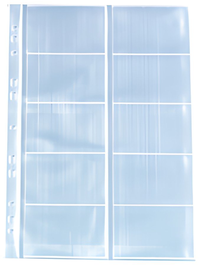 herlitz Pochettes perforées pour 10 cartes de visite