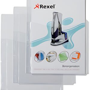 Rexel Pochette perforée avec poche à soufflet, A4, PVC