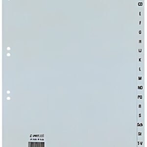 HETZEL Intercalaires en plastiques, A-Z, A4, PP, 20 touches