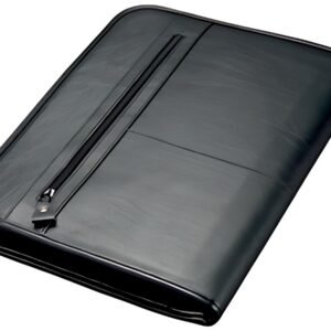 Alassio Serviette classeur "LIMONE", A4, cuir nappa, noir