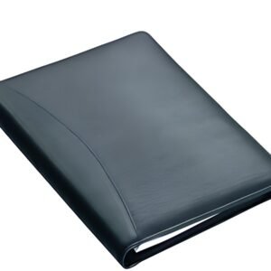Alassio Serviette classeur "BENACO", A5, cuir nappa, noir