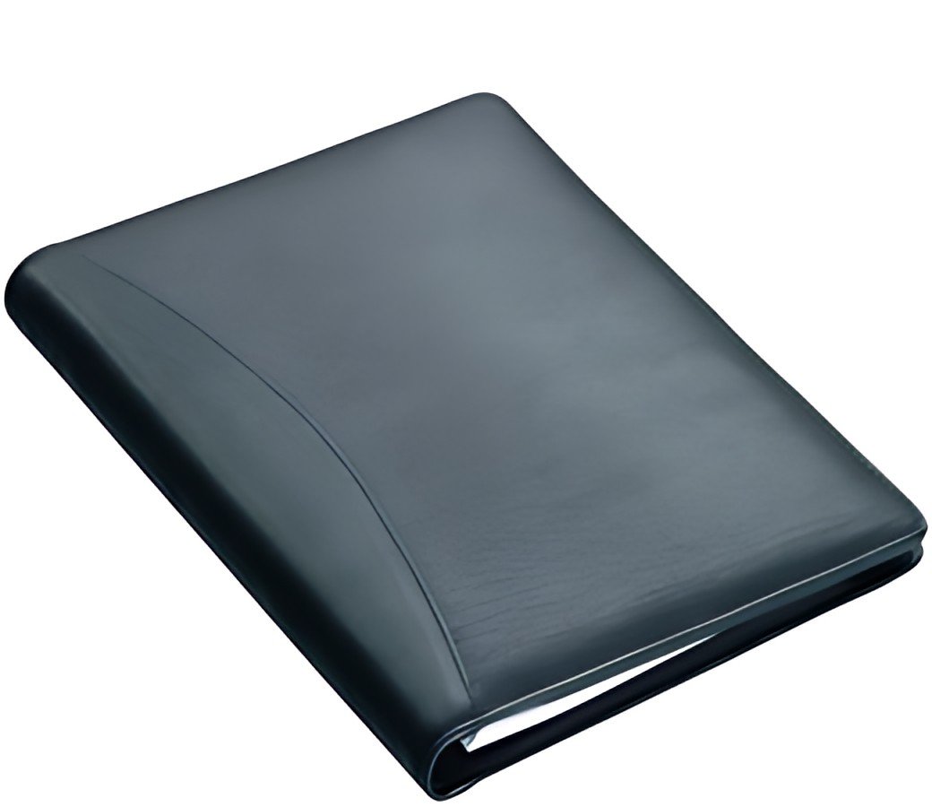 Alassio Serviette classeur "BENACO", A5, cuir nappa, noir