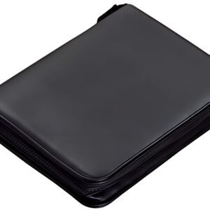 Alassio Serviette classeur "LUINO", A5, similicuir, noir