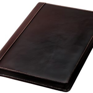 Alassio Conférencier "MONACO", A4, cuir, marron sombre