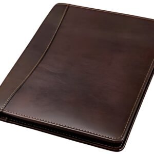 Alassio Conférencier "MONACO", A5, cuir, marron foncé