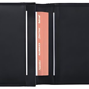 Alassio Etui pour cartes de visite, cuir, noir
