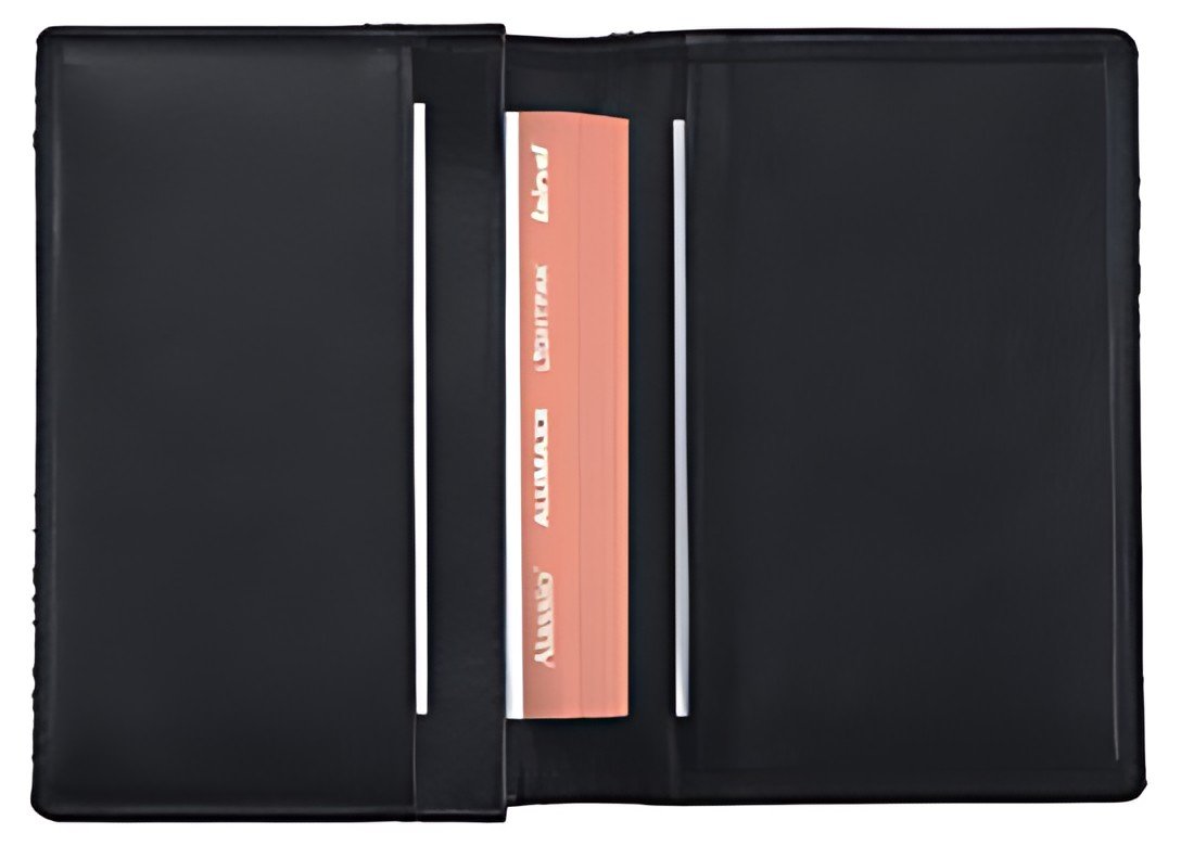 Alassio Etui pour cartes de visite, cuir, noir