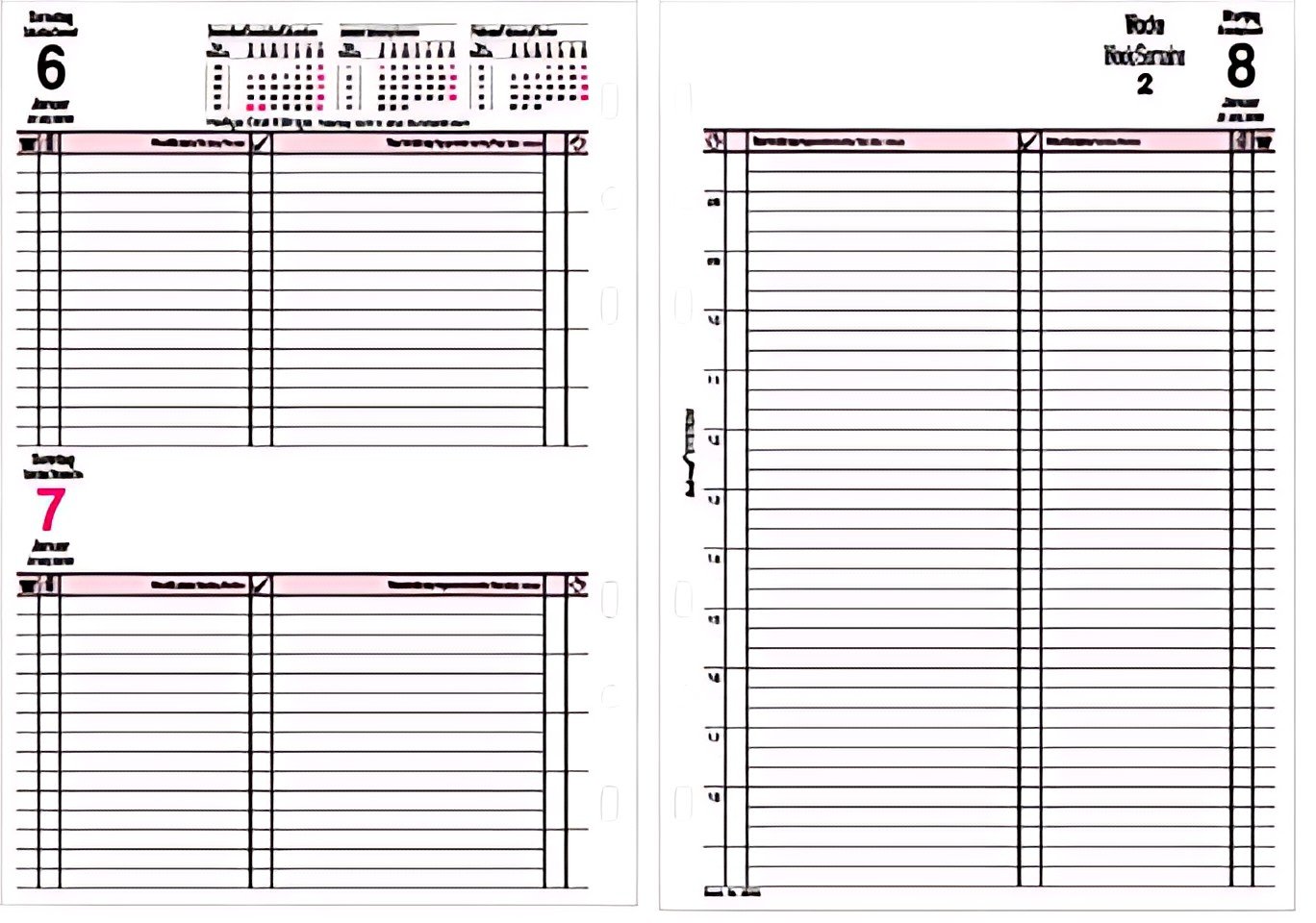 bind Recharge 2027 pour agenda A5 modèle 15501