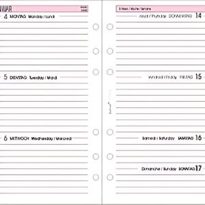 bind Recharge 2027 pour agenda A6 modèle 10603
