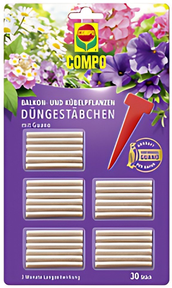 COMPO bâtonnets d'engrais pour balcon et plantes en pot au guano