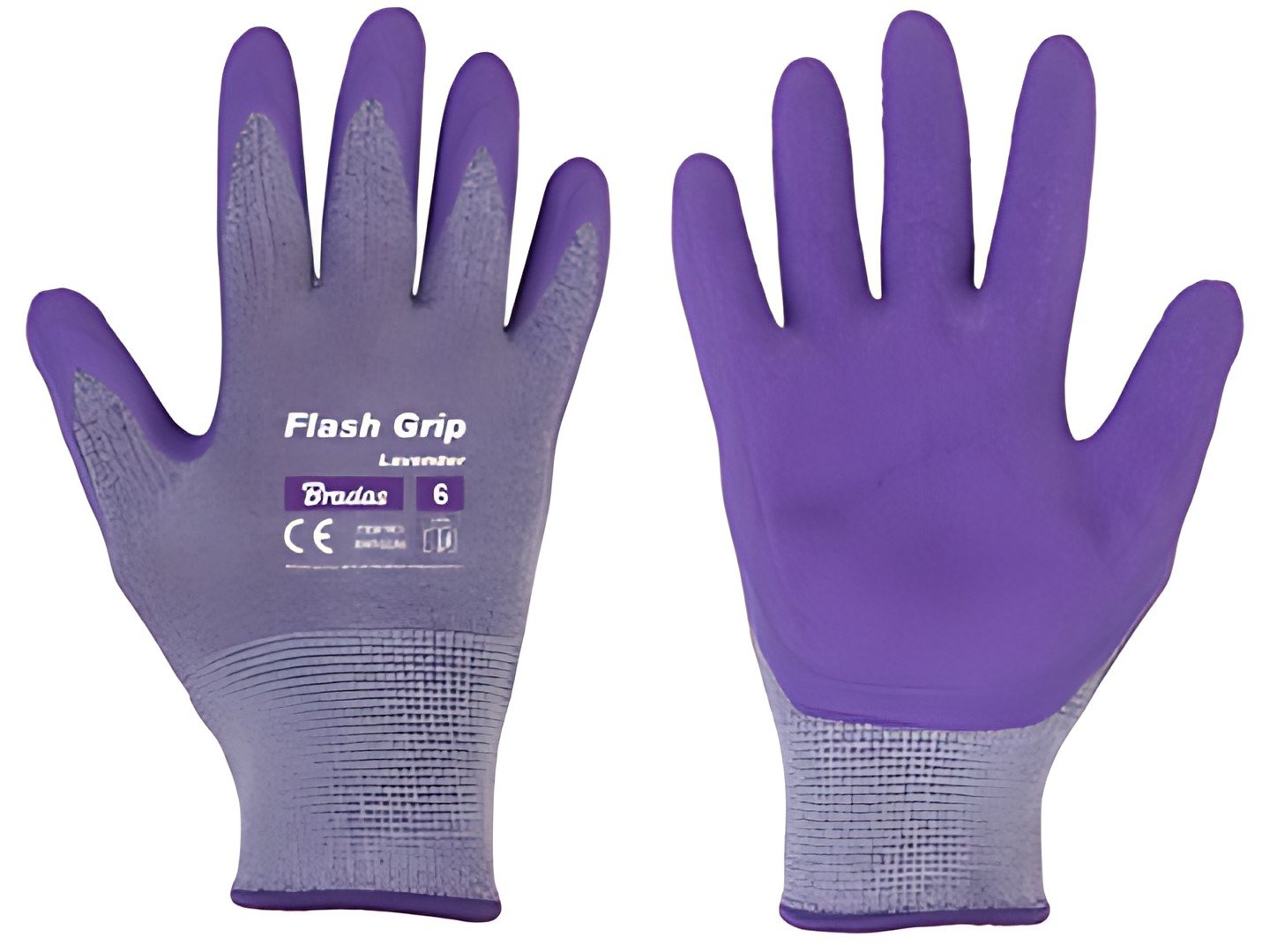 Bradas Gants de jardinage femme Flash Grip Lavender, S